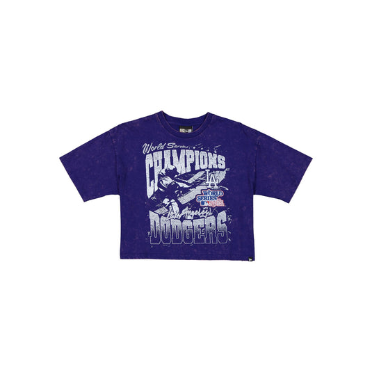 Los Angeles Dodgers Sport Classics Women's Cropped T-Shirt - New Era Cap