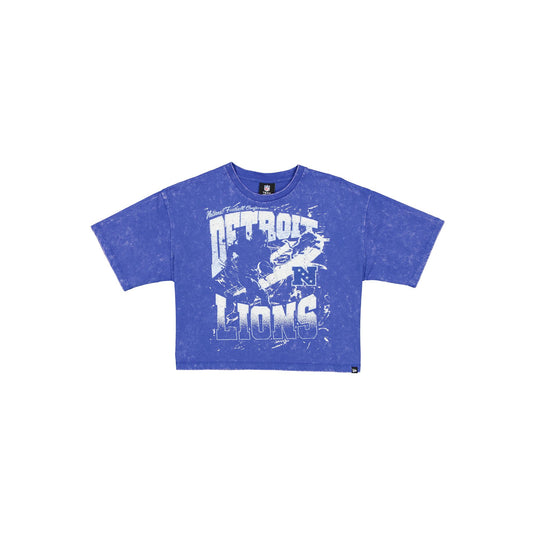 Detroit Lions Sport Classics Women's Cropped T-Shirt - New Era Cap