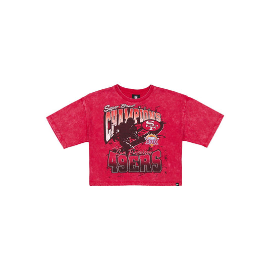 San Francisco 49ers Sport Classics Women's Cropped T-Shirt - New Era Cap