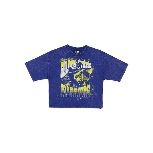 Golden State Warriors Sport Classics Women's Cropped T-Shirt - New Era Cap