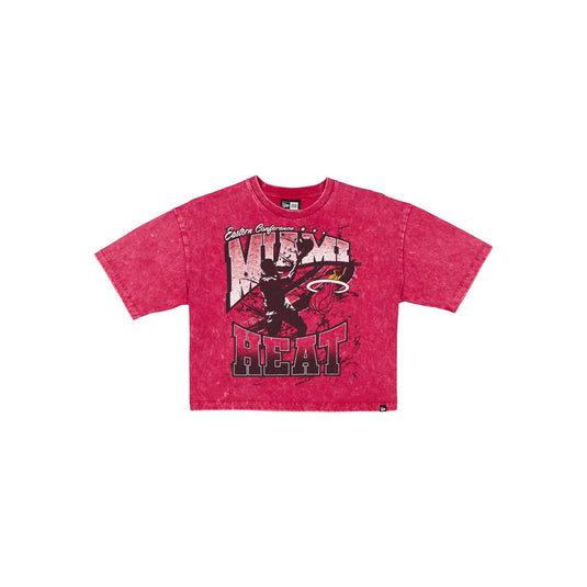 Miami Heat Sport Classics Women's Cropped T-Shirt - New Era Cap
