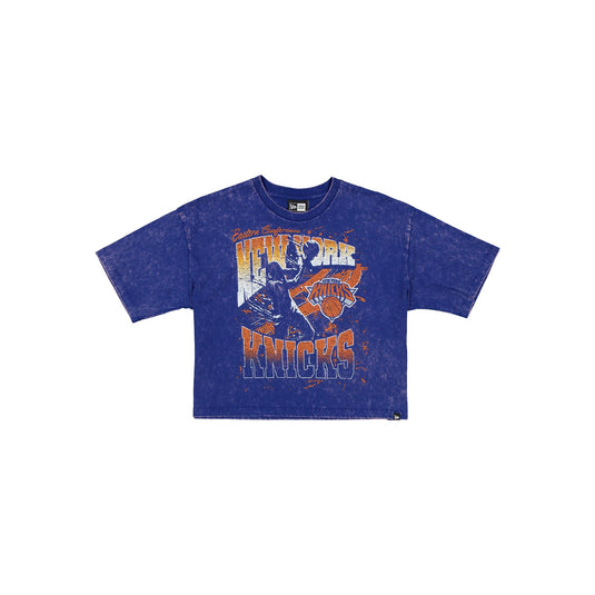 New York Knicks Sport Classics Women's Cropped T-Shirt - New Era Cap
