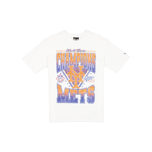 New York Mets Sport Classics Washed Optic White T-Shirt - New Era Cap