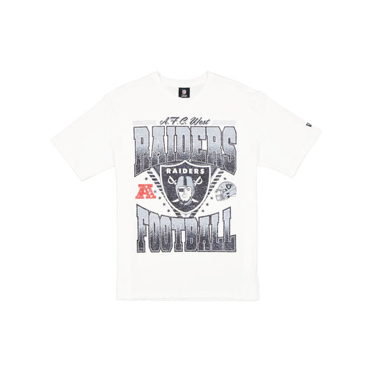 Las Vegas Raiders Sport Classics Washed Optic White T-Shirt - New Era Cap