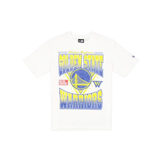 Golden State Warriors Sport Classics Washed Optic White T-Shirt - New Era Cap