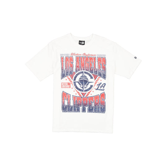 Los Angeles Clippers Sport Classics Washed Optic White T-Shirt - New Era Cap