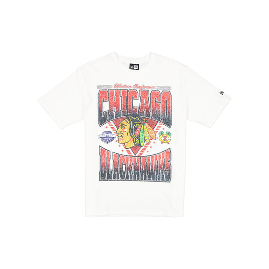 Chicago Blackhawks Sport Classics Washed Optic White T-Shirt - New Era Cap