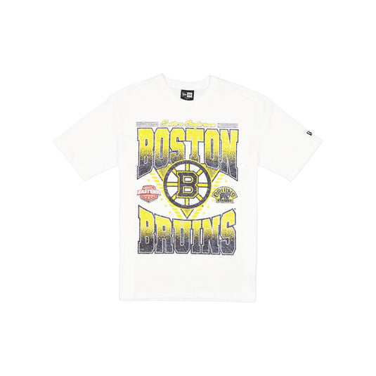 Boston Bruins Sport Classics Washed Optic White T-Shirt - New Era Cap