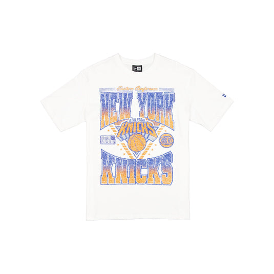 New York Knicks Sport Classics Washed Optic White T-Shirt - New Era Cap