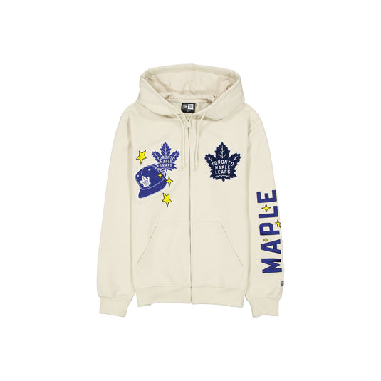 Toronto Maple Leafs Stone Logo Select Full-Zip Hoodie - New Era Cap