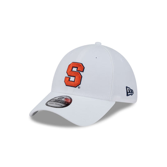 Syracuse Orange Optic White 39THIRTY Stretch Fit Hat - New Era Cap