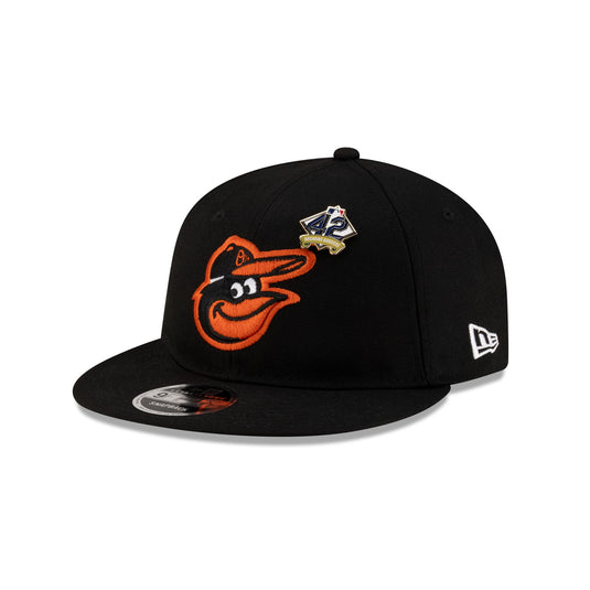 Baltimore Orioles Jackie Robinson Day 2025 Retro Crown 9FIFTY Snapback Hat - New Era Cap