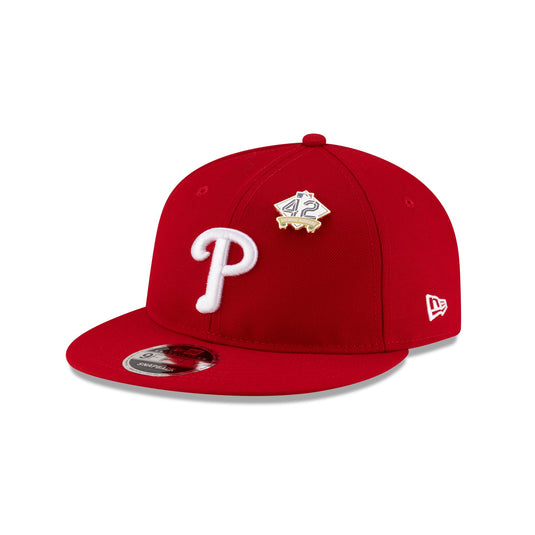 Philadelphia Phillies Jackie Robinson Day 2025 Retro Crown 9FIFTY Snapback Hat - New Era Cap