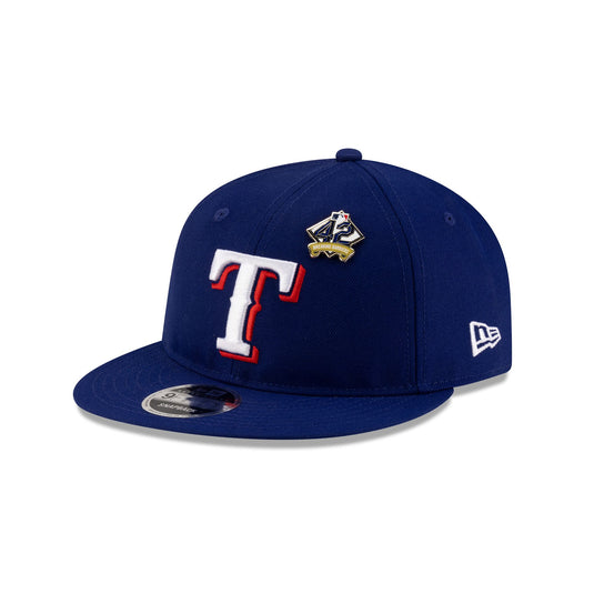 Texas Rangers Jackie Robinson Day 2025 Retro Crown 9FIFTY Snapback Hat - New Era Cap
