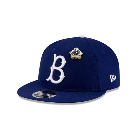 Brooklyn Dodgers Jackie Robinson Day 2025 Retro Crown 9FIFTY Snapback Hat - New Era Cap