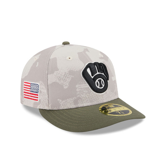 Milwaukee Brewers Armed Forces Day 2025 Low Profile 59FIFTY Fitted Hat - New Era Cap