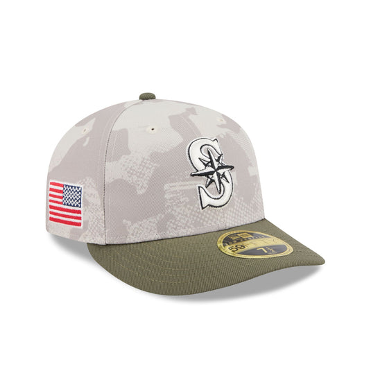 Seattle Mariners Armed Forces Day 2025 Low Profile 59FIFTY Fitted Hat - New Era Cap
