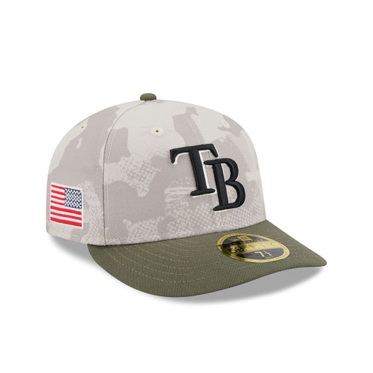 Tampa Bay Rays Armed Forces Day 2025 Low Profile 59FIFTY Fitted Hat - New Era Cap