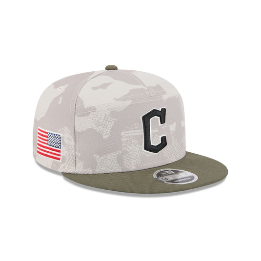 Cleveland Guardians Armed Forces Day 2025 Split Panel 9FIFTY Snapback Hat - New Era Cap