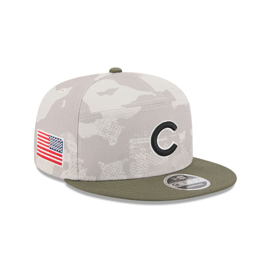 Chicago Cubs Armed Forces Day 2025 Split Panel 9FIFTY Snapback Hat - New Era Cap