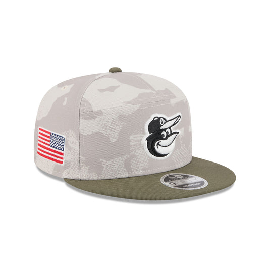 Baltimore Orioles Armed Forces Day 2025 Split Panel 9FIFTY Snapback Hat - New Era Cap