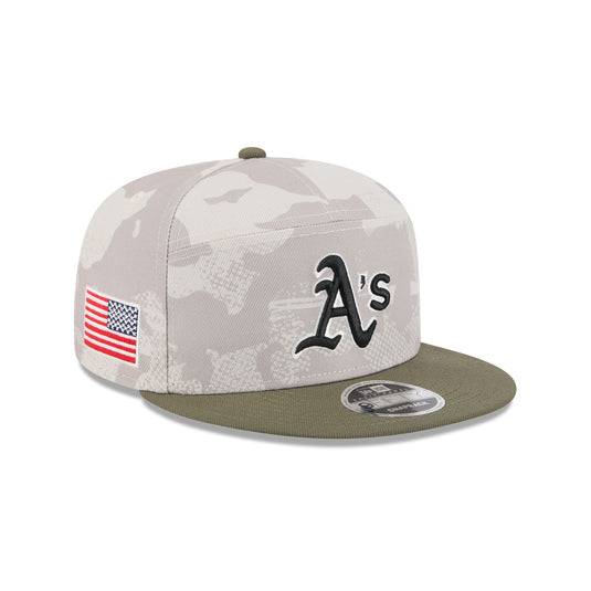 Athletics Armed Forces Day 2025 Split Panel 9FIFTY Snapback Hat - New Era Cap