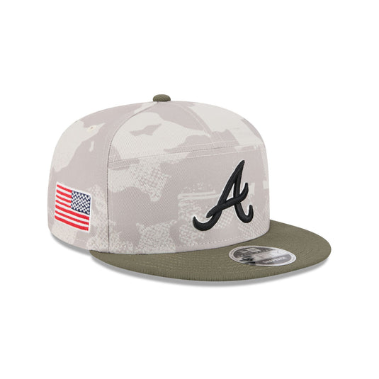 Atlanta Braves Armed Forces Day 2025 Split Panel 9FIFTY Snapback Hat - New Era Cap