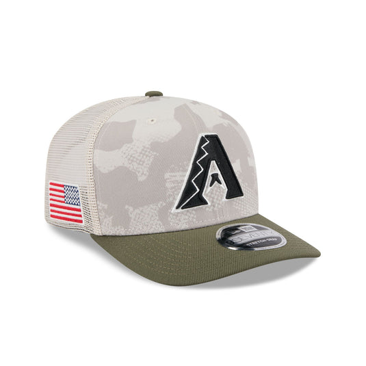 Arizona Diamondbacks Armed Forces Day 2025 9SEVENTY Trucker Hat - New Era Cap