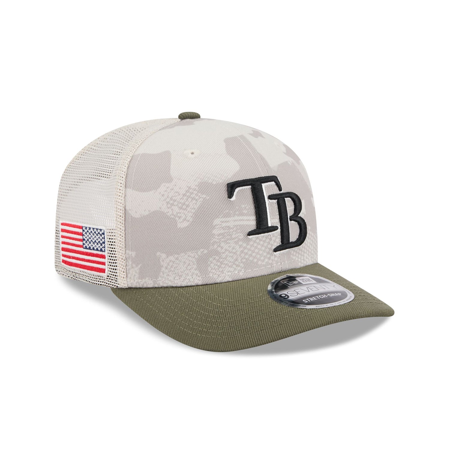 Tampa Bay Rays Armed Forces Day 2025 9SEVENTY Trucker Hat