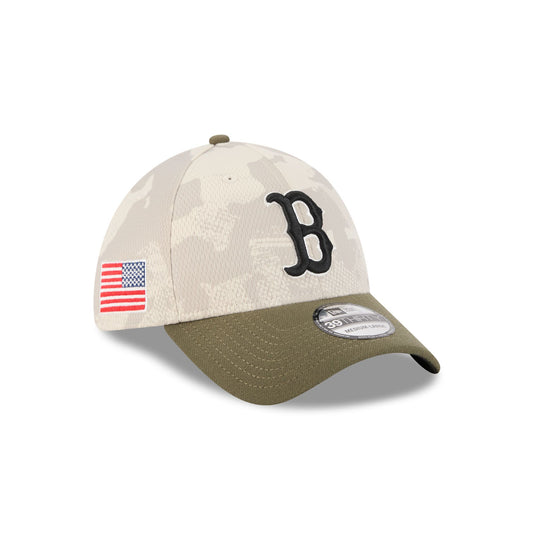 Boston Red Sox Armed Forces Day 2025 39THIRTY Stretch Fit Hat - New Era Cap