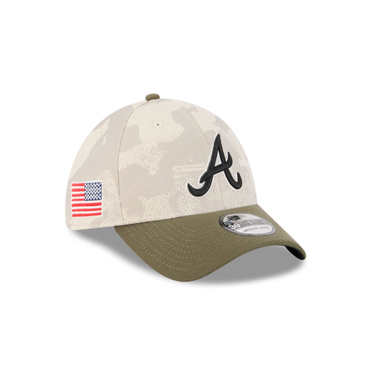 Atlanta Braves Armed Forces Day 2025 39THIRTY Stretch Fit Hat - New Era Cap
