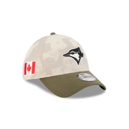 Toronto Blue Jays Armed Forces Day 2025 39THIRTY Stretch Fit Hat - New Era Cap