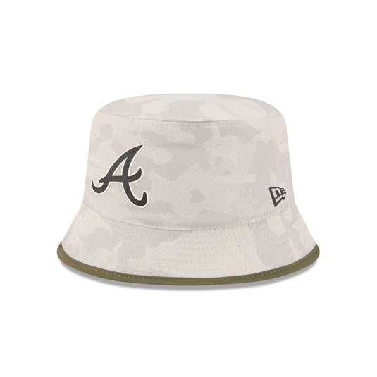 Atlanta Braves Armed Forces Day 2025 Reversible Bucket Hat - New Era Cap