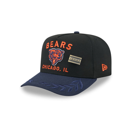Chicago Bears 2025 Draft Black 59FIFTY A-Frame Fitted Hat - New Era Cap