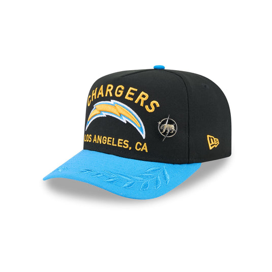 Los Angeles Chargers 2025 Draft Black 59FIFTY A-Frame Fitted Hat - New Era Cap