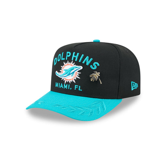Miami Dolphins 2025 Draft Black 59FIFTY A-Frame Fitted Hat - New Era Cap