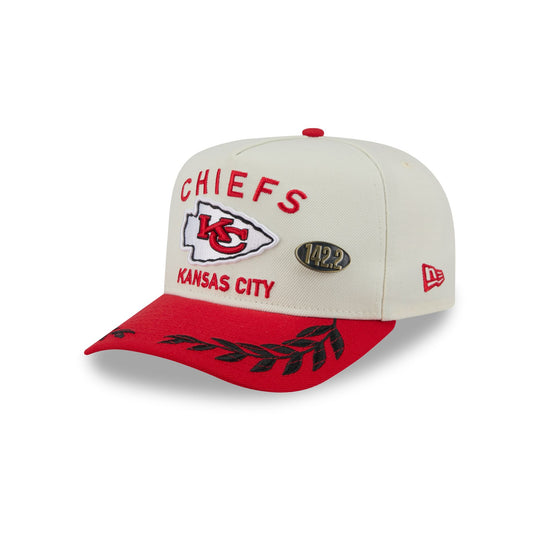 Kansas City Chiefs 2025 Draft Chrome White 59FIFTY A-Frame Fitted Hat - New Era Cap