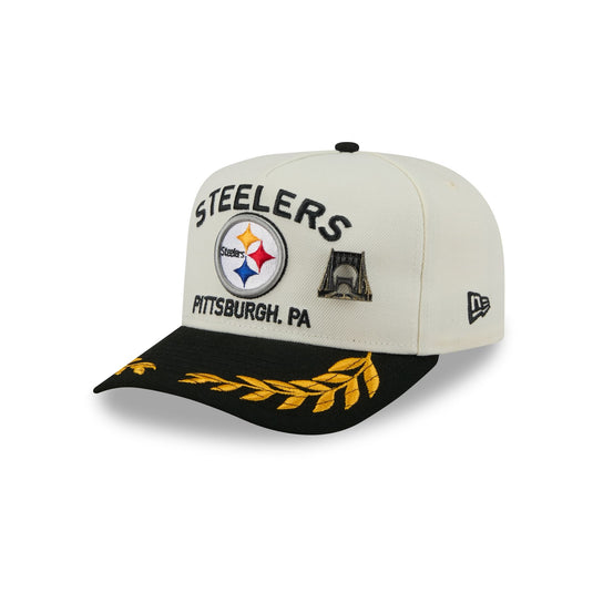 Pittsburgh Steelers 2025 Draft Chrome White 59FIFTY A-Frame Fitted Hat - New Era Cap