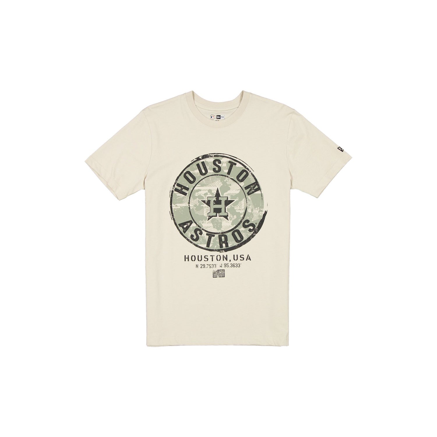 Houston Astros Armed Forces Day 2025 Stone T-Shirt