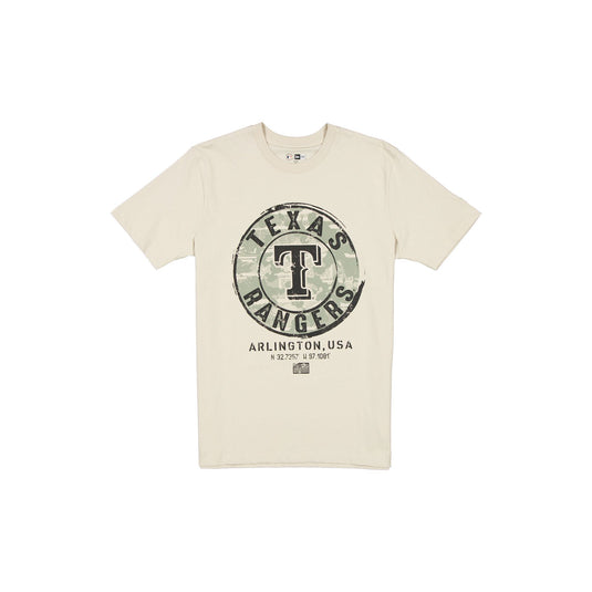 Texas Rangers Armed Forces Day 2025 Stone T-Shirt - New Era Cap