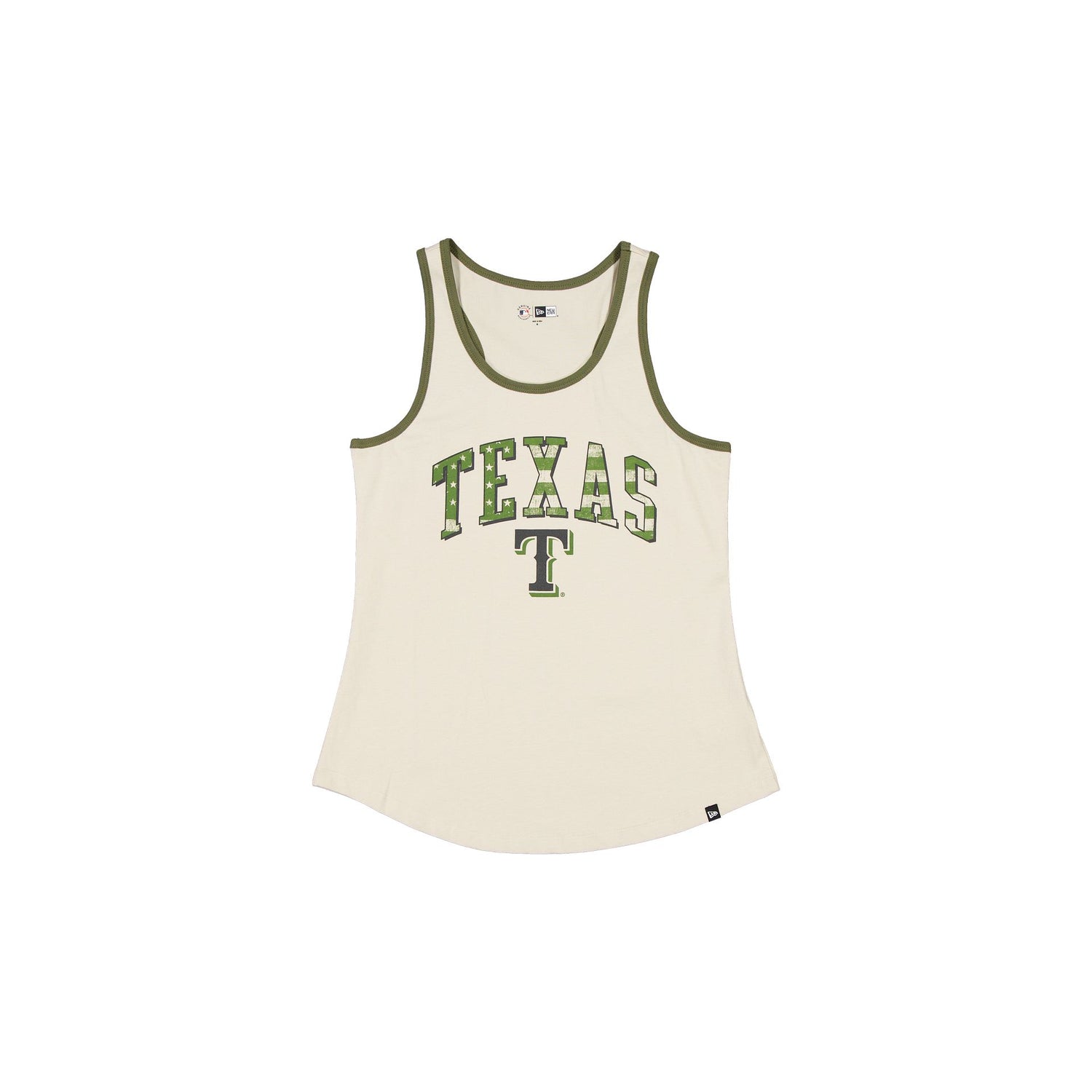 Texas Rangers Armed Forces Day 2025 Women's Stone Tank Top