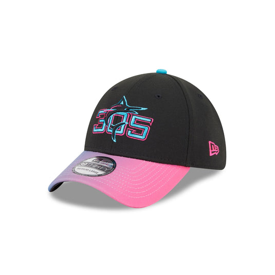 Miami Marlins City Connect 39THIRTY Stretch Fit Hat - New Era Cap
