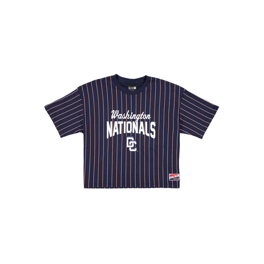 Washington Nationals City Connect Women's Pinstripe T-Shirt - New Era Cap