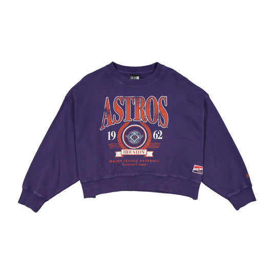 Houston Astros City Connect Women's Distressed Crewneck - New Era Cap