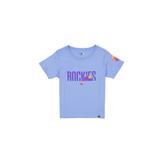 Colorado Rockies City Connect Women's Pastel Blue T-Shirt - New Era Cap