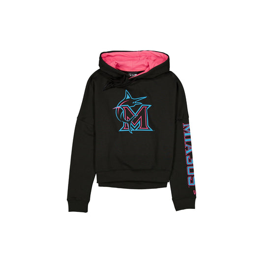 Miami Marlins City Connect Women's Black Hoodie - New Era Cap