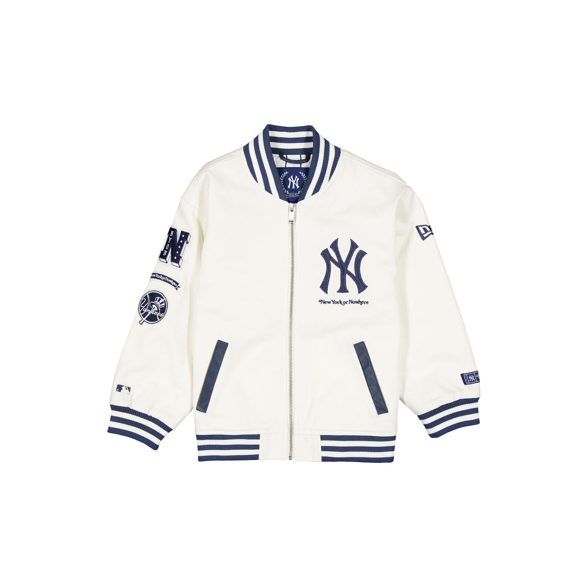 New York or Nowhere x New York Yankees White Youth Jacket – New 
