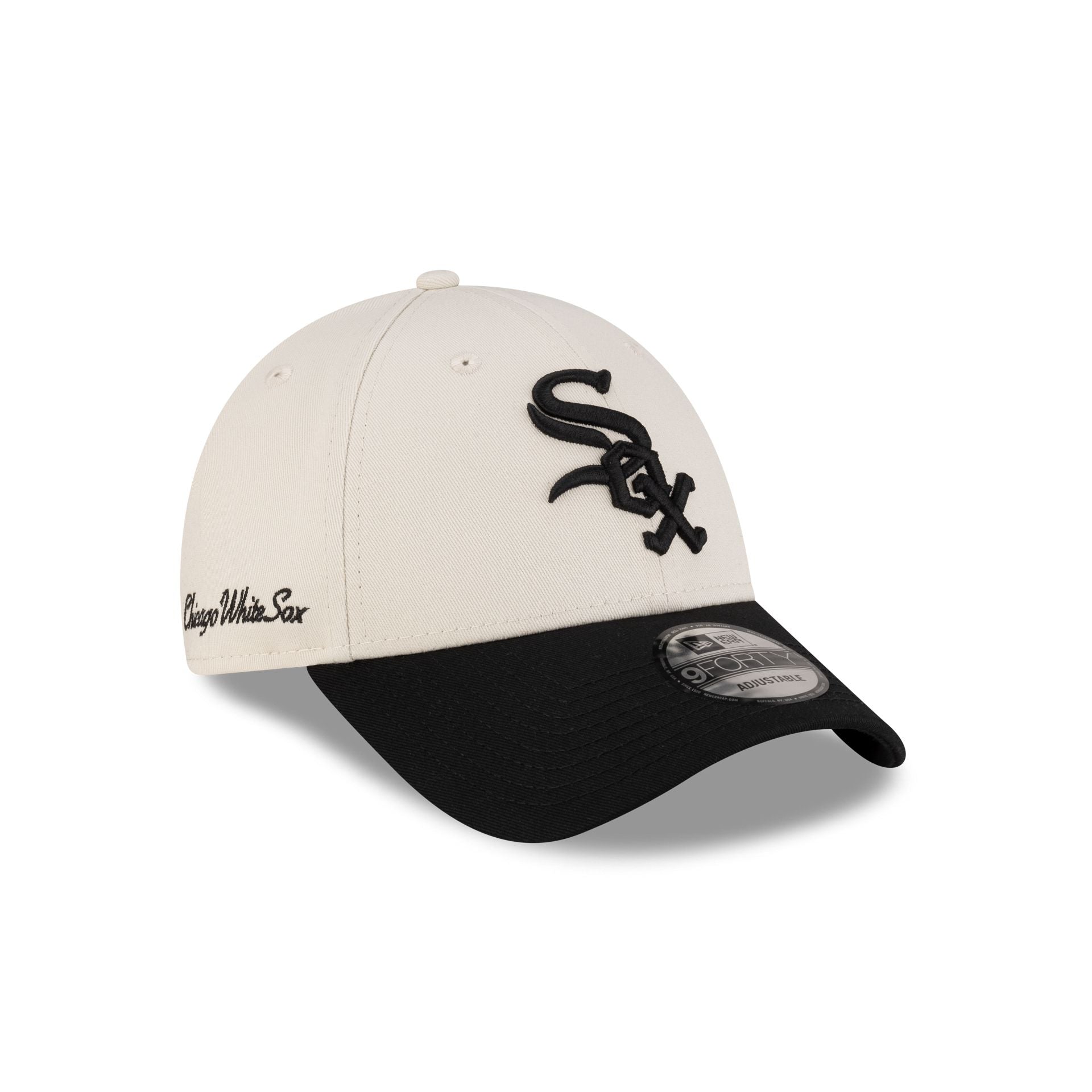 Chicago White Sox New Era Tonal Pop 9FORTY A-Frame Adjustable Hat - Black Chicago White Sox New Era Tonal Pop 9FORTY A-Frame Adjustable Hat - Black