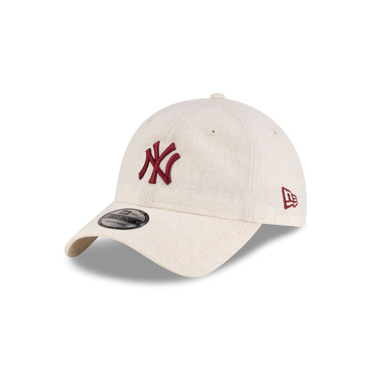 New York Yankees Linen Cream 9TWENTY Adjustable Hat - New Era Cap