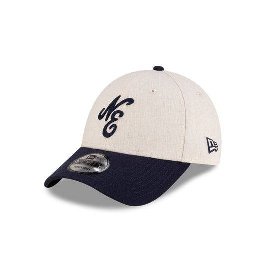 New Era Cap Linen Two Tone Navy 9FORTY Adjustable Hat - New Era Cap